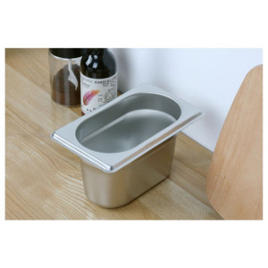 Bac Gastro GN 1/9 Inox - Profundidade 100 mm - 1 L - Dynasteel