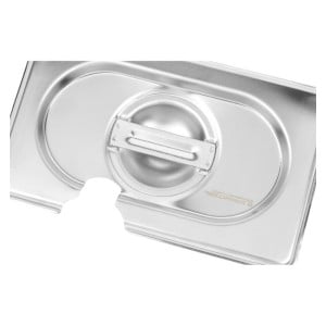 Tampa GN 1/9 Dynasteel em inox para cubas gastronormas