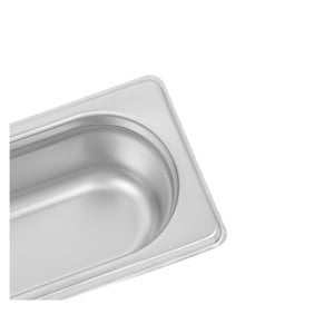 Bac Gastro GN 1/9 Inox - Profundidade 65 mm - 0,6 L