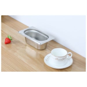 Bac Gastro GN 1/9 Inox - Profundidade 65 mm - 0,6 L