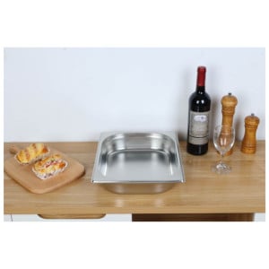 Bac Gastro GN 1/2 Inox - 65 mm - 4 L - Cozinha Pro