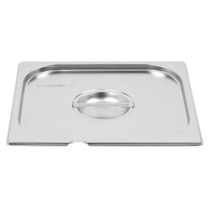 GN 2/3 Lid with Notch for Gastronorm Pan - Dynasteel