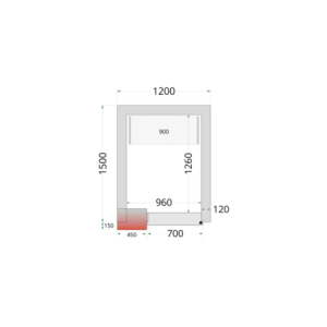 Câmara Fria Negativa - TEFCOLD 1200x1500 | Armazenamento ótimo e econômico de alimentos | Gás R290