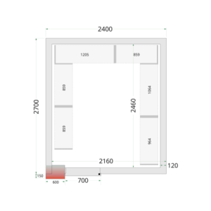 Negative Cold Room - TEFCOLD 2400x2700 mm | Efficient and durable storage