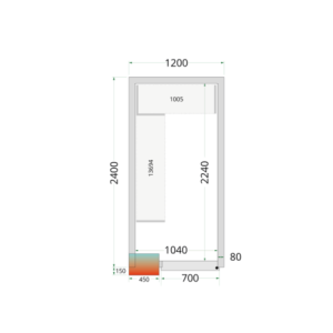 Câmara Fria Positiva TEFCOLD - 1200x2400mm | Armazenamento profissional