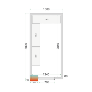 Câmara Fria Positiva - Dimensões 1500x3000 - TEFCOLD | Solução de Armazenamento para Profissionais da Cozinha