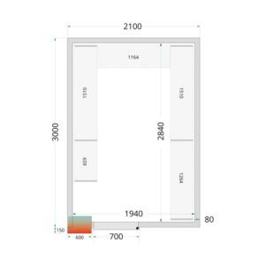 Câmara Fria Positiva 2100x3000 - TEFCOLD | Armazenamento Refrigerado Eficiente