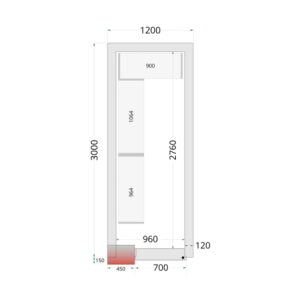 Kit de Prateleiras para Câmara Fria 1200 x 3000 TEFCOLD - Organização ótima e resistência profissional