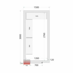 Kit de Prateleiras para Câmara Fria 1500 x 3000 | TEFCOLD - Economia de espaço e organização ideal