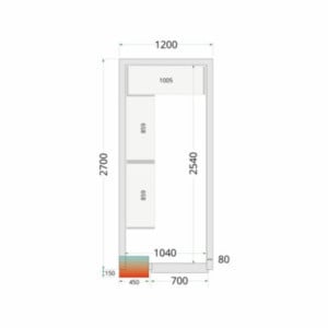 Kit de prateleiras para câmara fria 1200x2700 TEFCOLD: otimize o espaço de armazenamento refrigerado