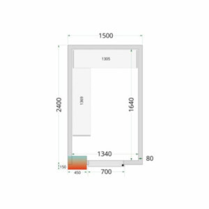 Kit de Prateleiras para Câmara Fria 1500 x 2400 TEFCOLD - Otimização de espaço e organização para profissionais da cozinha