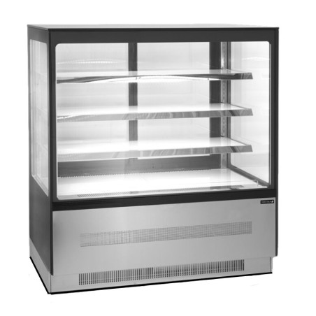 Vitrine Refrigerada Balcão 2 Portas Preta - 210 L | TEFCOLD LPD903F/BLACK