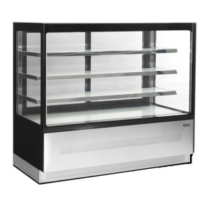 Refrigerated Display Counter 2 Doors Black - 400 L | TEFCOLD LPD1503F