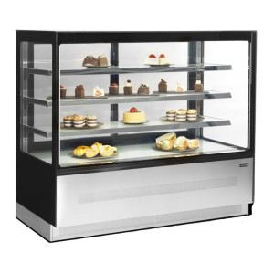 Vitrine Refrigerada Balcão 2 Portas Preta - 400 L | TEFCOLD LPD1503F