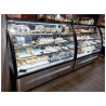 Refrigerated Display Counter 2 Glass Doors Black - TEFCOLD LPD1500C/BLACK