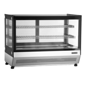 Vitrine Refrigerada Balcão 2 Portas de Vidro Preto - 88 L TEFCOLD