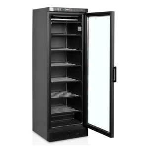 Vitrine Congelador Estático Porta de Vidro Preto - 270 L TEFCOLD | Condensação evitada, iluminação LED, temperatura controlada, 