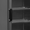 Vitrine Congelador Estático Porta de Vidro Preto - 270 L TEFCOLD | Condensação evitada, iluminação LED, temperatura controlada, 