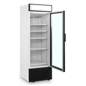 Vitrine congelador porta de vidro com dossel - 440L TEFCOLD: apresentação ideal dos seus produtos congelados