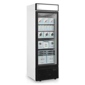 Vitrine congelador porta de vidro com dossel - 440L TEFCOLD: apresentação ideal dos seus produtos congelados