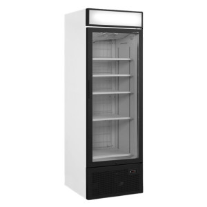 Vitrine congelador porta de vidro com dossel - 440L TEFCOLD: apresentação ideal dos seus produtos congelados