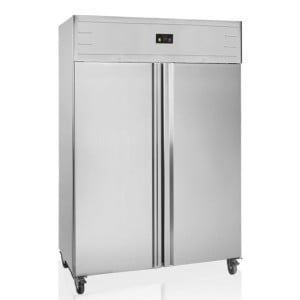 Armadura Refrigerada Negativa Inox 2 Portas GN 2/1 1056 L - TEFCOLD: Capacidade 1056L, Temperatura até -24°C, Acabamento em inox