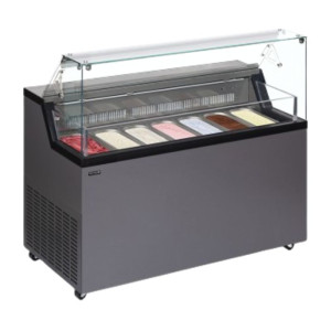 Vitrine de Sorvete com Tampa de Serviço - TEFCOLD MIRABELLA 7 - 7x5L