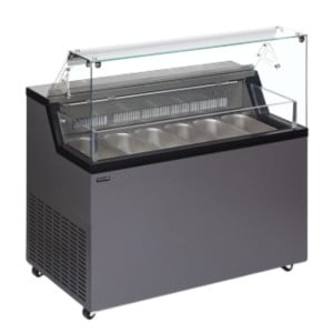 Vitrine de Sorvete com Tampa de Serviço - TEFCOLD MIRABELLA 6x5L