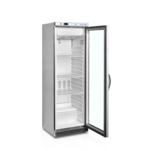 Armadura Refrigerada Negativa Ventilada com Vidro - Inox 340 L TEFCOLD | Armazenamento profissional de alimentos