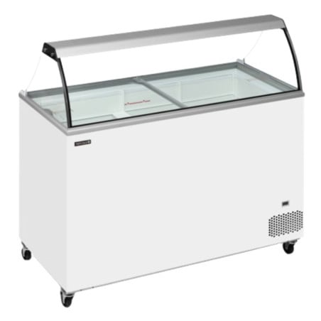 Chest Freezer for Ice | Curved Glass - 350 L | Brand TEFCOLD