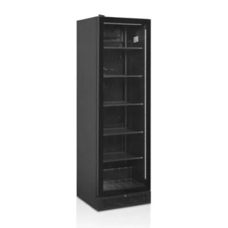 Armoire Refrigerada Preta - Porta de Vidro Dobradiça Esquerda - 347L | TEFCOLD