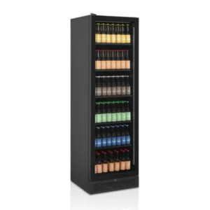 Armoire Refrigerada Preta - Porta de Vidro Dobradiça Esquerda - 347L | TEFCOLD