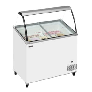 Congélateur Coffre à Glace avec Verre Incurvé - 230 L, TEFCOLD | Fonctionnalités professionnelles et design attrayant