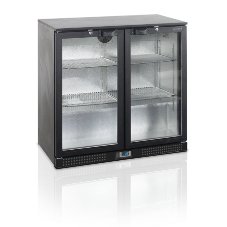 Bar Traseiro Refrigerado 2 Portas de Vidro de Abrir - 188 L TEFCOLD | Armazenamento profissional refrigerado de qualidade