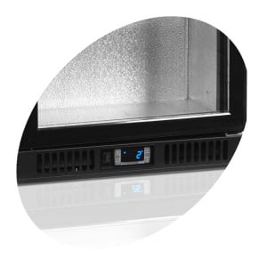 Bar Traseiro Refrigerado 2 Portas de Vidro de Abrir - 188 L TEFCOLD | Armazenamento profissional refrigerado de qualidade