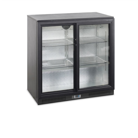 Refrigerated Back Bar 2 Sliding Glass Doors - 188 L TEFCOLD: optimal food preservation and presentation