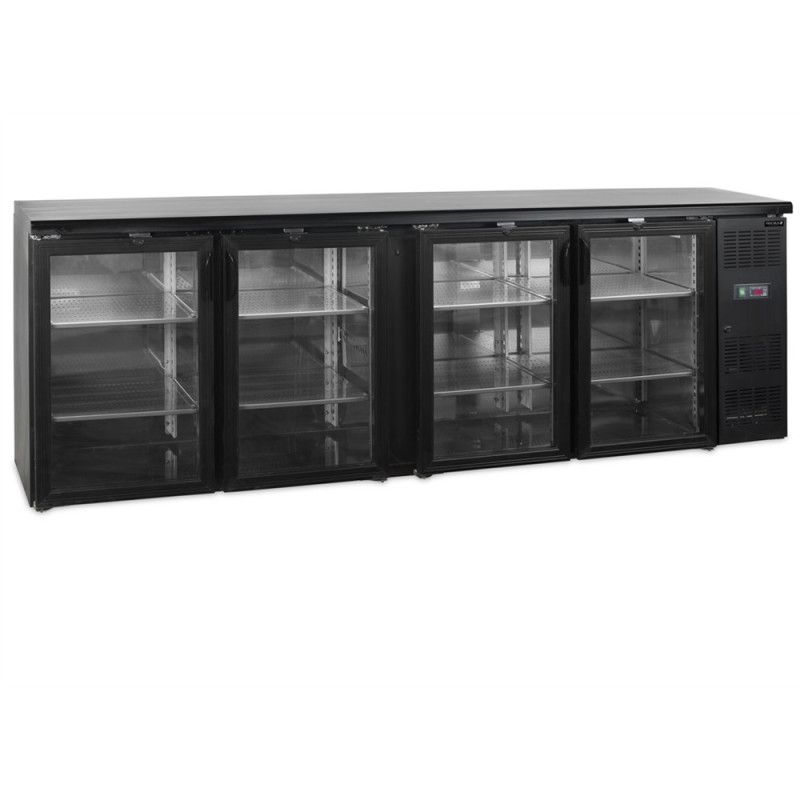 Refrigerated Back Bar 4 Glass Doors - 605 L | TEFCOLD: Performance and Design