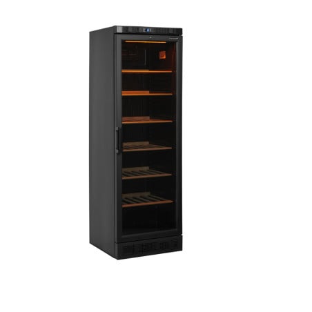 Adega com Porta de Vidro - Preto - 118 Garrafas TEFCOLD: Armazenamento e Apresentação Elegante para Profissionais