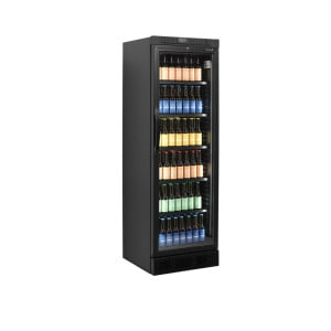 Armadura Refrigerada para Bebidas Preta - Porta de Vidro 347 L TEFCOLD: Apresentação Ótima & Elegância ????