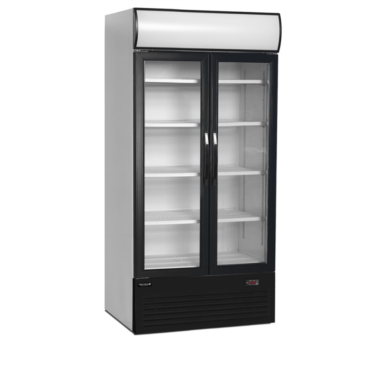 Armário Refrigerado para Bebidas TEFCOLD: Design Elegante, 524L, Portas de Vidro