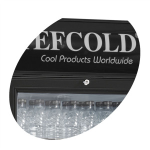 Refrigerated Beverage Cabinet 260L TEFCOLD White LED Canopy & Reversible Door