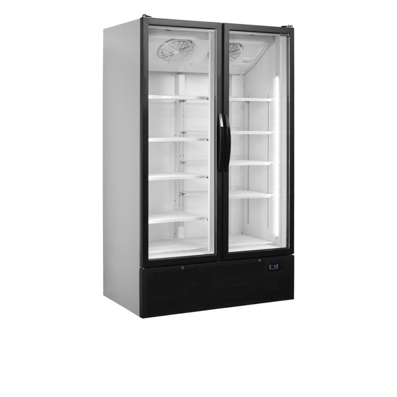 TEFCOLD 2 Glass Door Beverage Refrigerated Cabinet - 652 L: Professional display for your drinks