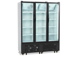 Armadura Refrigerada para Bebidas 3 Portas de Vidro - 825 L TEFCOLD FS1600H: Armazene suas bebidas com eficiência e estilo.