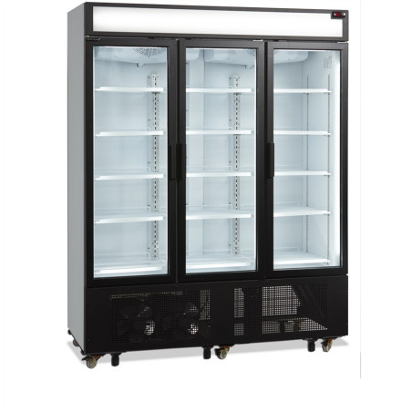 Armadura Refrigerada 3 Portas de Vidro - 825 L TEFCOLD: Armazenamento ideal & apresentação elegante