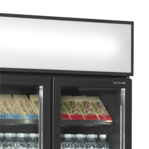 Armário Refrigerado Preto TEFCOLD - 2 Portas de Vidro - 535 L