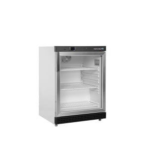 Armoire Refrigerada Positiva Vidrada Branca 119 L TEFCOLD - Iluminação LED & Termostato Eletrônico.