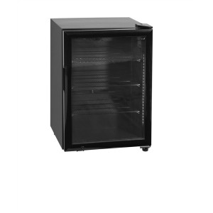 Refrigerador de Caviar Preto TEFCOLD 81 L - Porta de Vidro