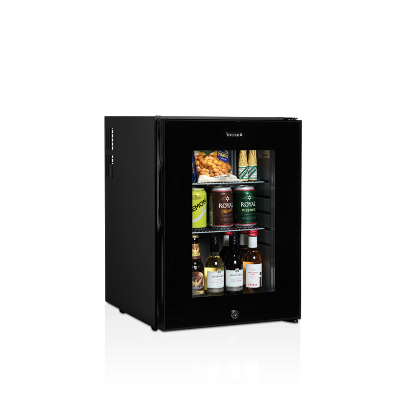 Mini Frigobar Porta de Vidro Preto 35 L TEFCOLD TM44G Eficiente & Elegante