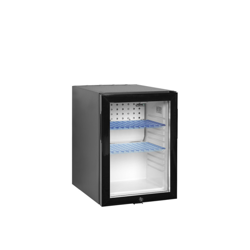 Mini Frigo Bar TEFCOLD Preto 34 L - Porta de Vidro - Compressor