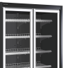 Black Supermarket Refrigerated Display Case - 850 L TEFCOLD: Optimal storage and product enhancement